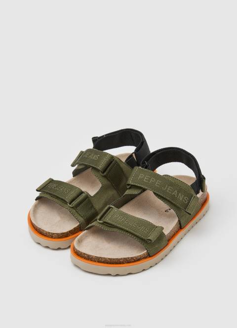 dječak kaki zelena berlin saturday anatomske sandale Pepe Jeans JZ8H1551