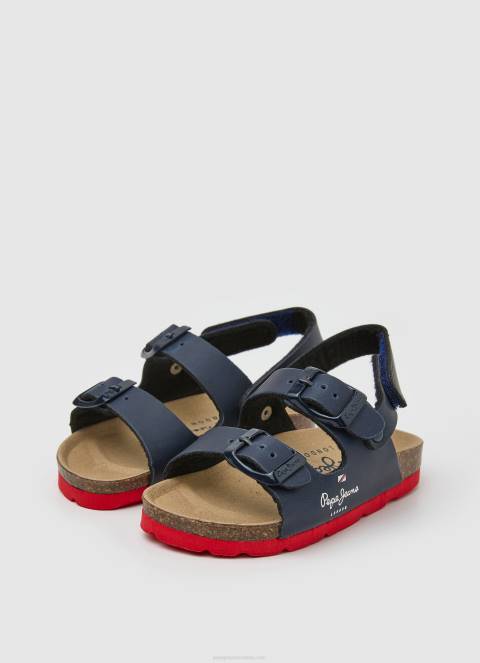 dječak mornarica dvostruke kanzas anatomske sandale Pepe Jeans JZ8H1549