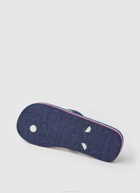 dječak mornarica japanke sa zastavom na plaži Pepe Jeans JZ8H1558