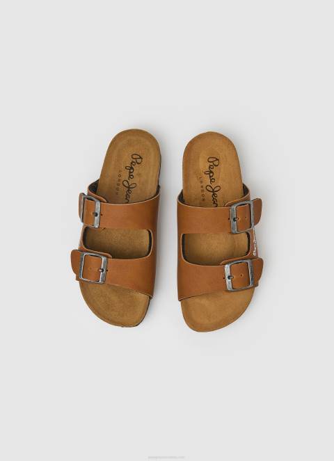 dječak preplanuli ten dvostruke kanzas anatomske sandale Pepe Jeans JZ8H1547