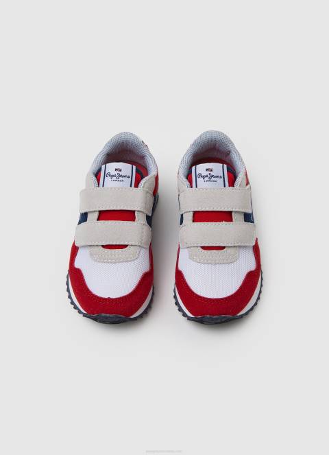 dječak Crvena london svibanj kombinirane tenisice Pepe Jeans JZ8H1536