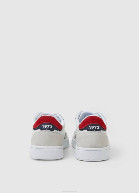 dječak bijela player britt kožne tenisice Pepe Jeans JZ8H1525