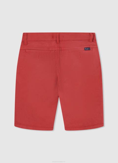 dječak studio crvena kratke chino hlače uobičajenog kroja Pepe Jeans JZ8H1693