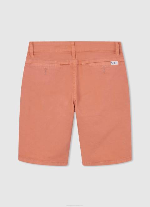 dječak tikvica naranča kratke chino hlače uobičajenog kroja Pepe Jeans JZ8H1692