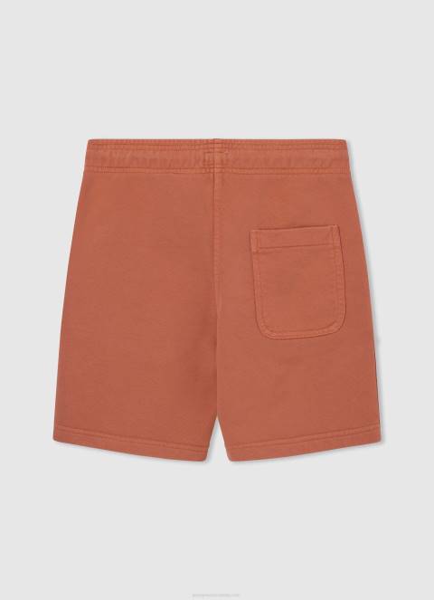 dječak tikvica naranča sportske kratke hlače s printom logotipa Pepe Jeans JZ8H1687