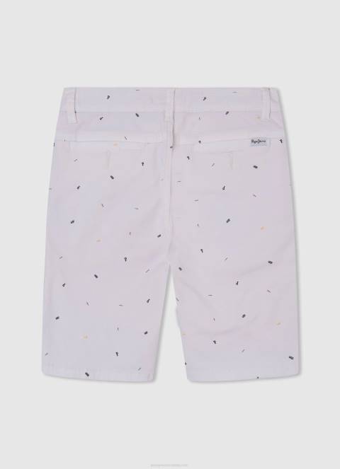 dječak traper kratke chino hlače s printom Pepe Jeans JZ8H1690