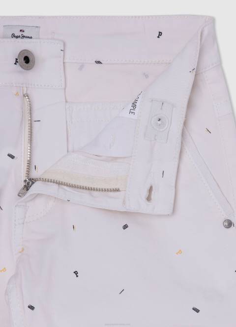 dječak traper kratke chino hlače s printom Pepe Jeans JZ8H1690