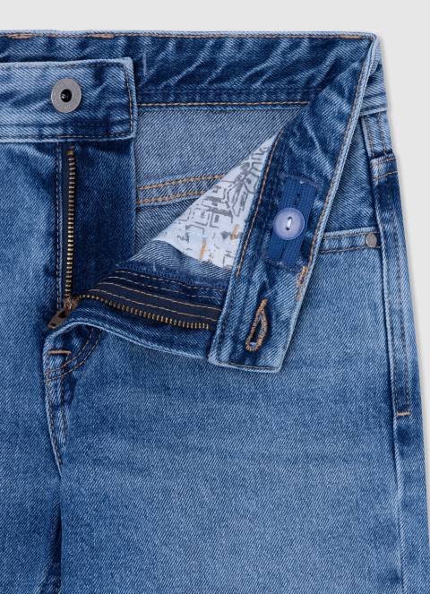 dječak traper kratke traper hlače opuštenog kroja Pepe Jeans JZ8H1691