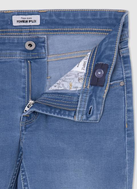 dječak traper uske kratke traper hlače Pepe Jeans JZ8H1680