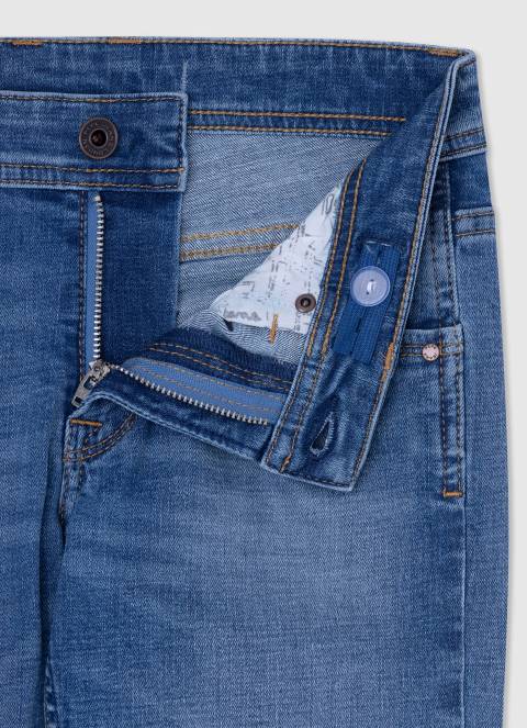 dječak traper uske kratke traper hlače Pepe Jeans JZ8H1683