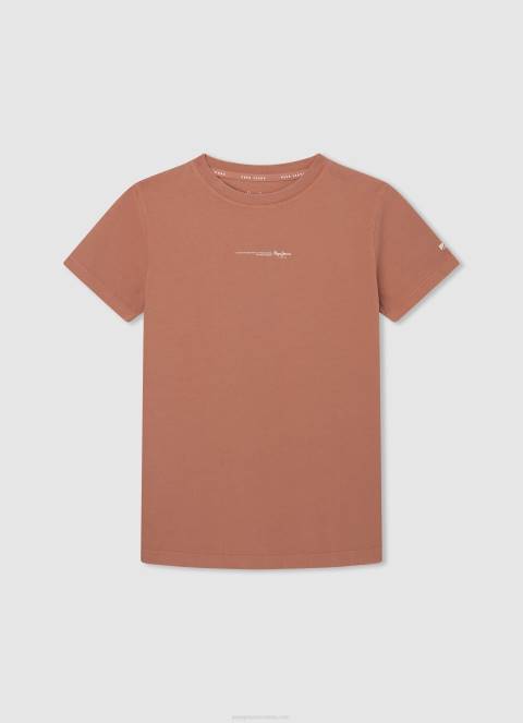 dječak bijela majica dugih rukava s prednjim logom Pepe Jeans JZ8H1619