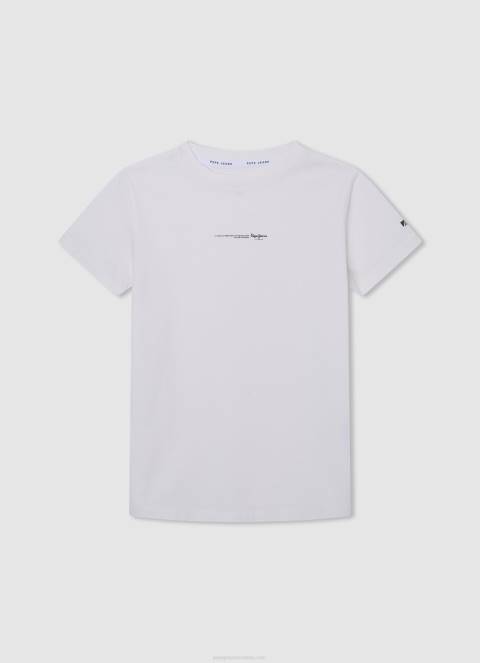 dječak bijela majica s printom motocikla Pepe Jeans JZ8H1644