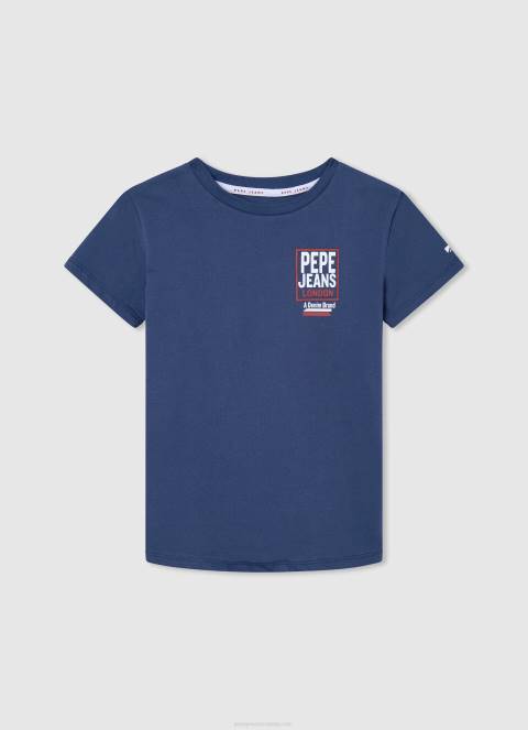 dječak prljavo bijelo majica s printom logotipa Pepe Jeans JZ8H1643