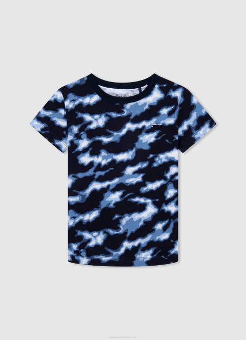 dječak slonovača majica s printom logotipa Pepe Jeans JZ8H1626