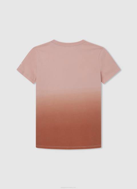 dječak tikvica naranča majica s izblijedjelim efektom Pepe Jeans JZ8H1621