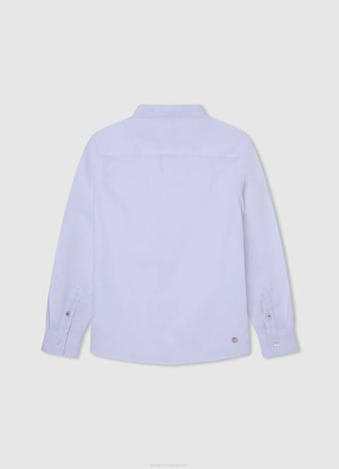 dječak prljavo bijelo javorova košulja s mao ovratnikom Pepe Jeans JZ8H1671