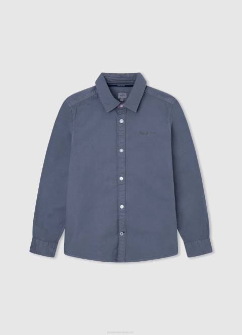 dječak prljavo bijelo javorova košulja s mao ovratnikom Pepe Jeans JZ8H1671