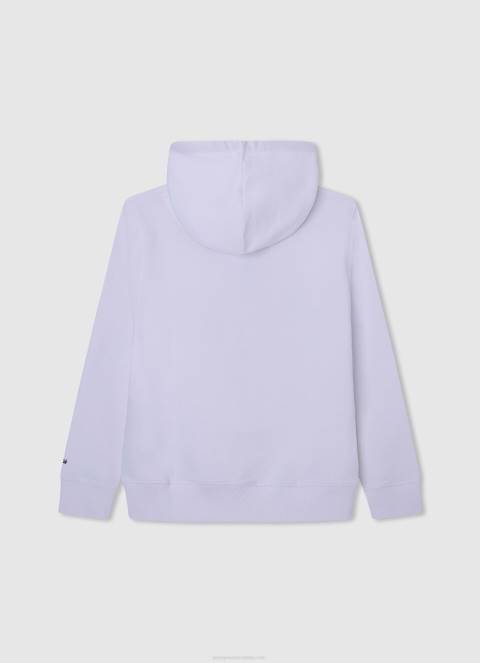 dječak bijela hoodie s logotipom Pepe Jeans JZ8H1585