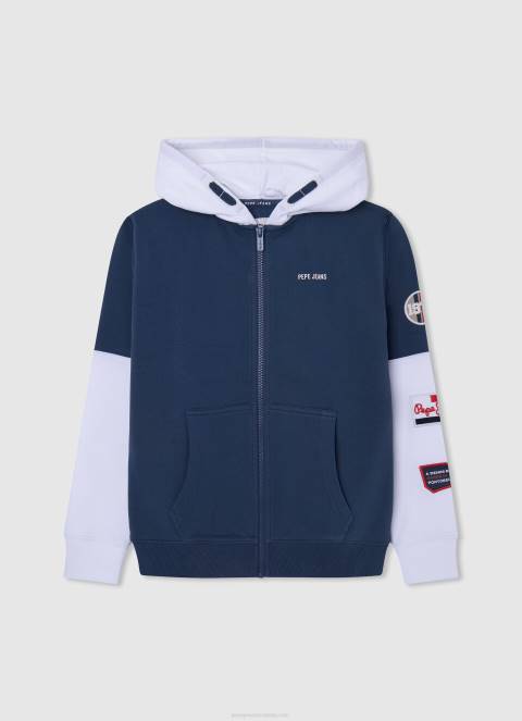 dječak jarman džemper s krpama s logotipom Pepe Jeans JZ8H1594