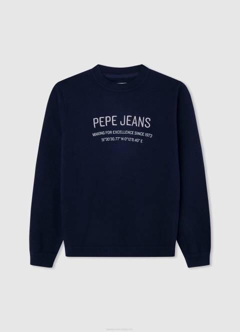 dječak jarman džemper s otisnutim logotipom Pepe Jeans JZ8H1592