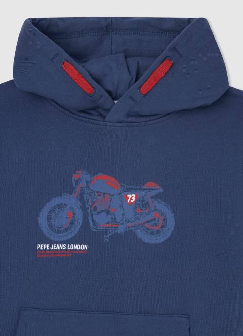 dječak jarman motociklistički džemper s kapuljačom Pepe Jeans JZ8H1596