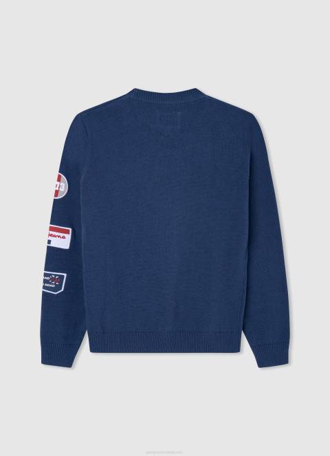 dječak jarman pamučni jersey sa krpanim detaljima Pepe Jeans JZ8H1597