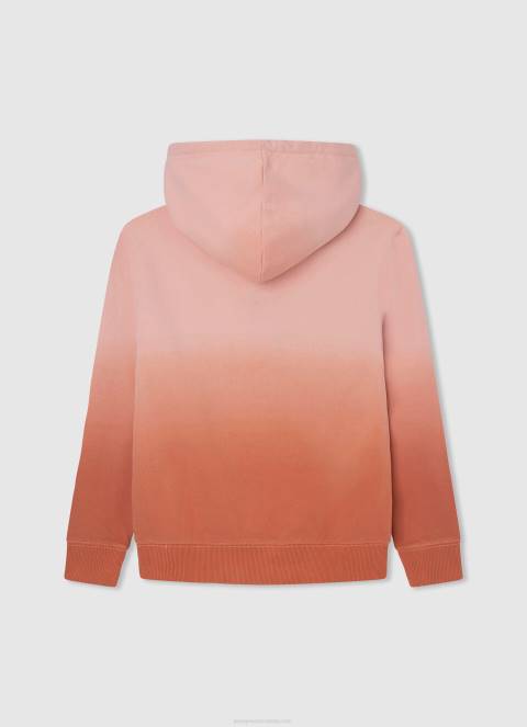 dječak tikvica naranča izblijedjeli džemper s kapuljačom Pepe Jeans JZ8H1583