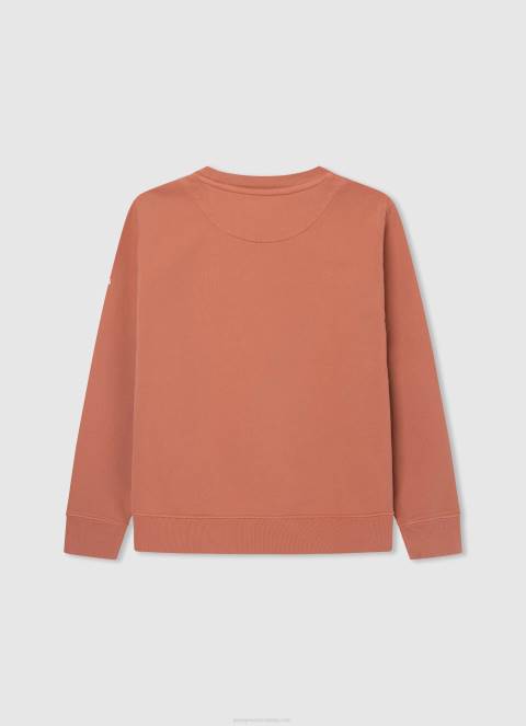 dječak tikvica naranča pamučni džemper za bojanje odjeće Pepe Jeans JZ8H1602