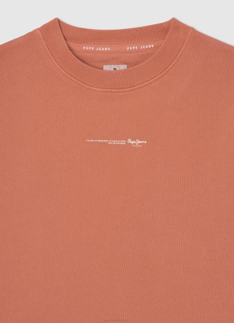 dječak tikvica naranča pamučni džemper za bojanje odjeće Pepe Jeans JZ8H1602