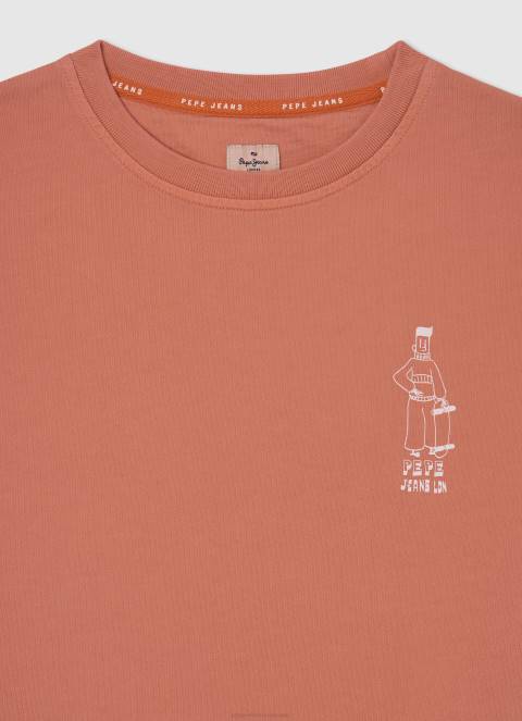 dječak tikvica naranča skater pamučni džemper Pepe Jeans JZ8H1584
