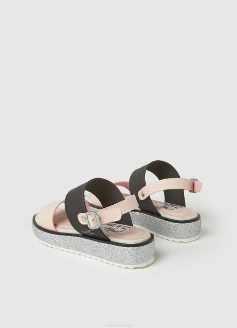 djevojka ljubičasto ružičasta Alexa Rouse sandale s platformom Pepe Jeans JZ8H1338