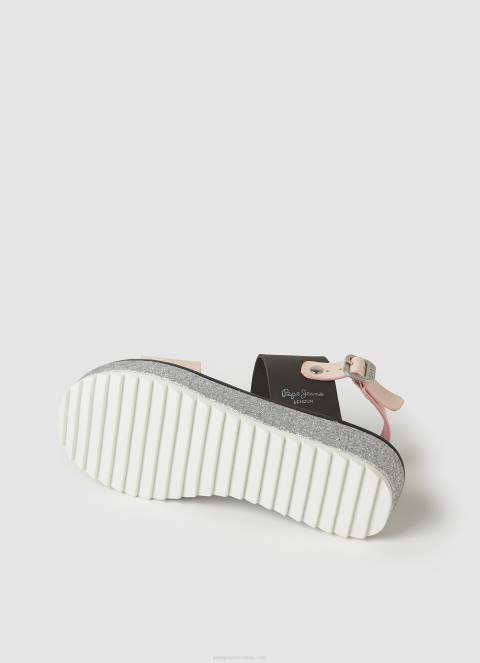 djevojka ljubičasto ružičasta Alexa Rouse sandale s platformom Pepe Jeans JZ8H1338