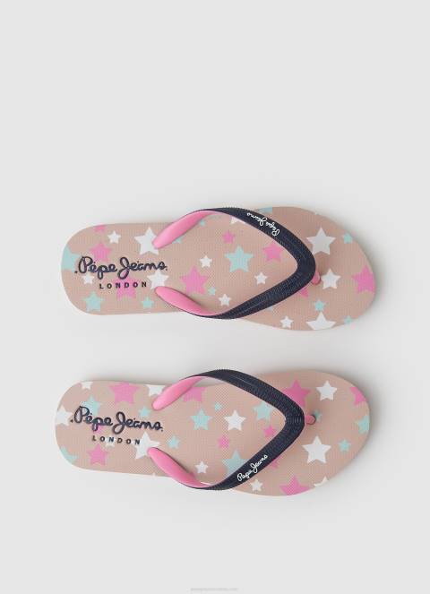 djevojka mornarica dorset stars japanke za plažu Pepe Jeans JZ8H1351