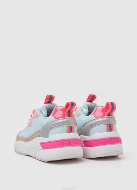 djevojka biserno plava arrow sun kombinirane tenisice Pepe Jeans JZ8H1314