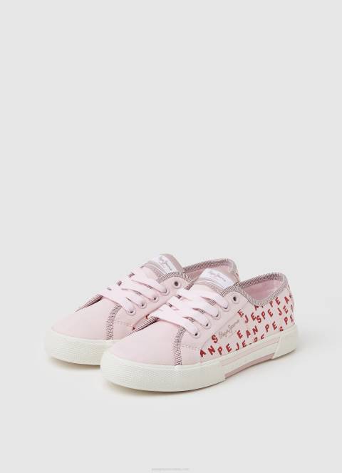 djevojka nježno ružičasta brady shine basic tenisice Pepe Jeans JZ8H1322
