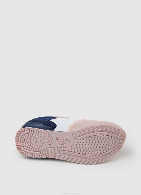 djevojka nježno ružičasta london basic tenisice za trčanje Pepe Jeans JZ8H1318