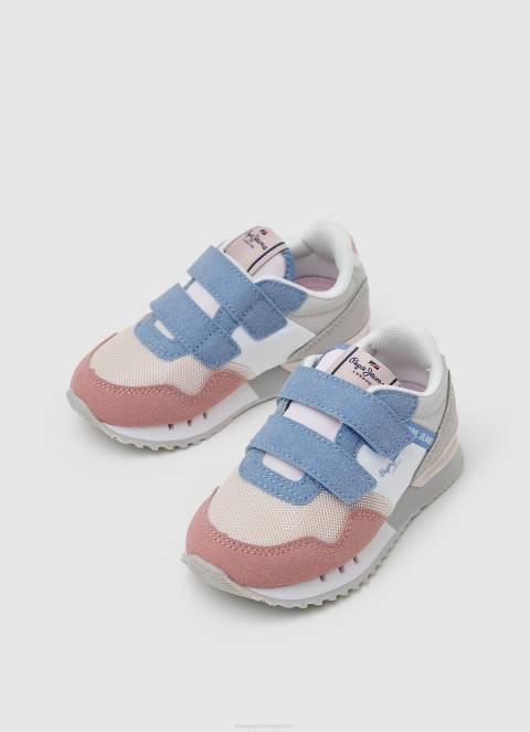 djevojka oprana ruža london basic kombinirane tenisice Pepe Jeans JZ8H1313