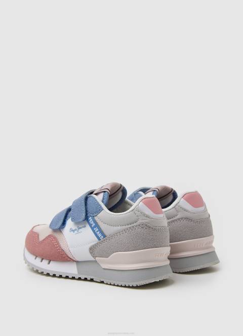 djevojka oprana ruža london basic kombinirane tenisice Pepe Jeans JZ8H1313