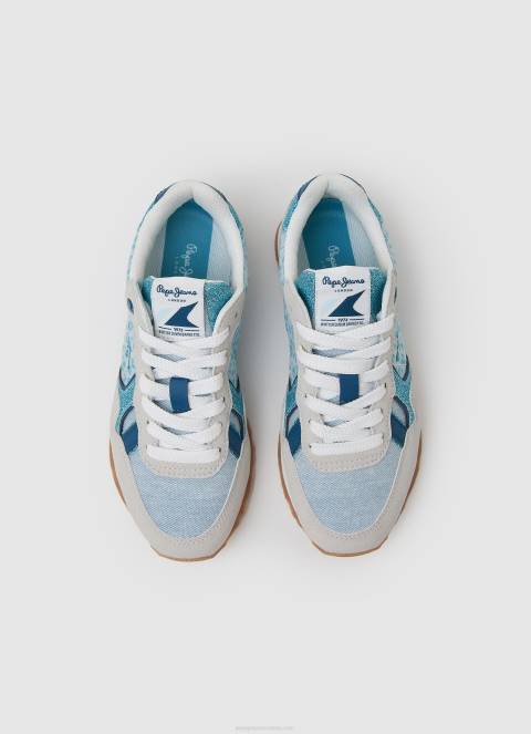 djevojka pacifičko plava brit animal kombinirane tenisice Pepe Jeans JZ8H1328