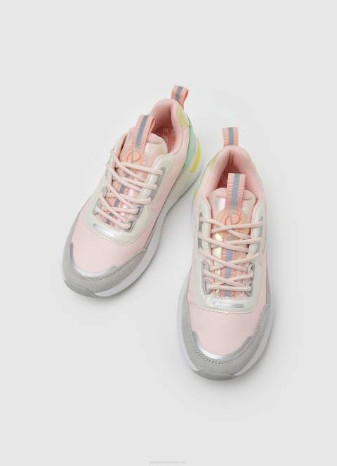 djevojka svijetloružičasta arrow sun kombinirane tenisice Pepe Jeans JZ8H1315