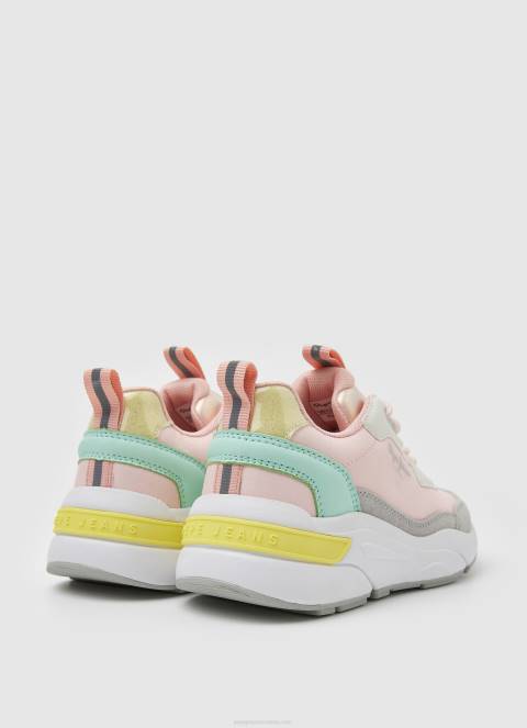 djevojka svijetloružičasta arrow sun kombinirane tenisice Pepe Jeans JZ8H1315