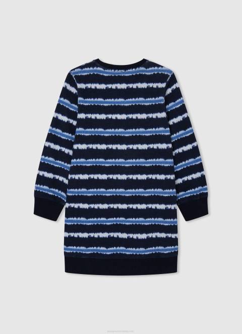 djevojka dulwich mini haljina s degradiranim prugama Pepe Jeans JZ8H1391