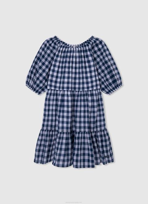 djevojka multi haljina s kariranim printom Pepe Jeans JZ8H1372