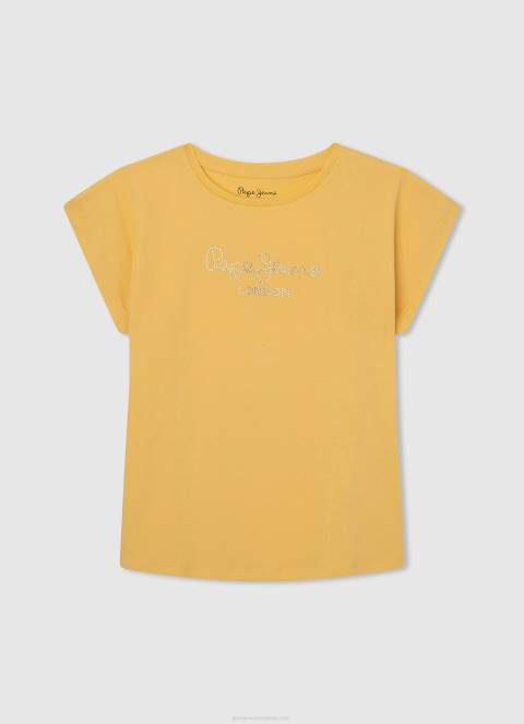 djevojka mousse top sella naborana prednja ploča Pepe Jeans JZ8H1434