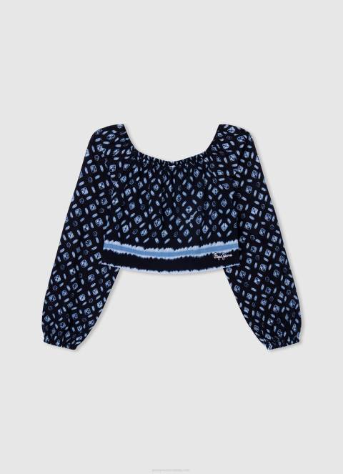 djevojka multi salma skraćeni fit top Pepe Jeans JZ8H1429