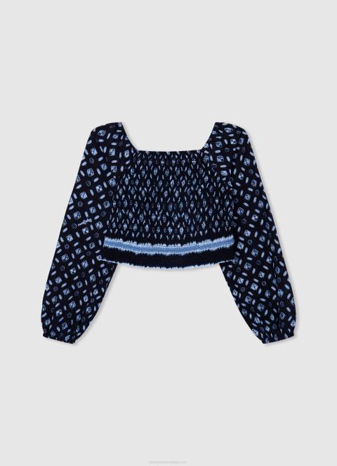 djevojka multi salma skraćeni fit top Pepe Jeans JZ8H1429