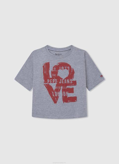 djevojka studio crvena sigrid ošišani top Pepe Jeans JZ8H1447