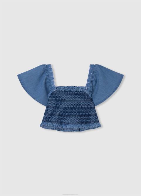 djevojka zaljev sia top od traper tkanine Pepe Jeans JZ8H1446