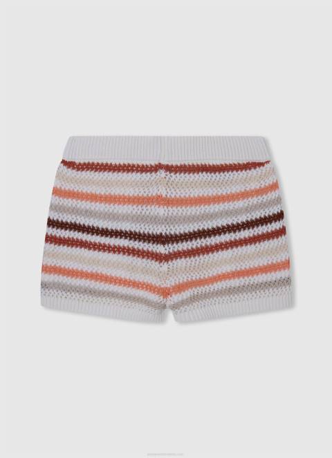 djevojka multi kratke hlače s uzorkom koraljne pruge Pepe Jeans JZ8H1506