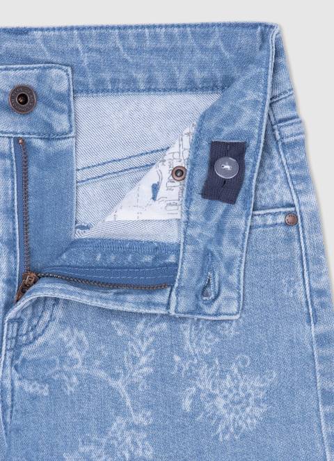 djevojka traper kratke traper hlače s cvjetnim uzorkom Pepe Jeans JZ8H1490